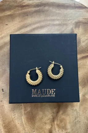 18K Khloe Spotted Hoop Earrings