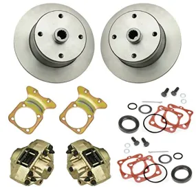 4x130 Disc Brake Kit for 1950-67 Beetle Swing Axle Short Spline No E-Brake - 6110