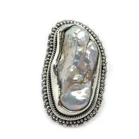 Abbie Biwa Pearl Statement Ring