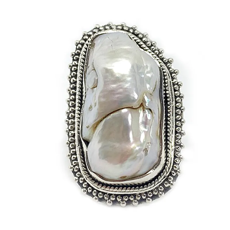 Abbie Biwa Pearl Statement Ring