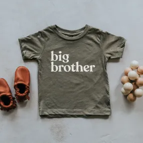 Big Brother Modern Organic Tee | Olive with Cream