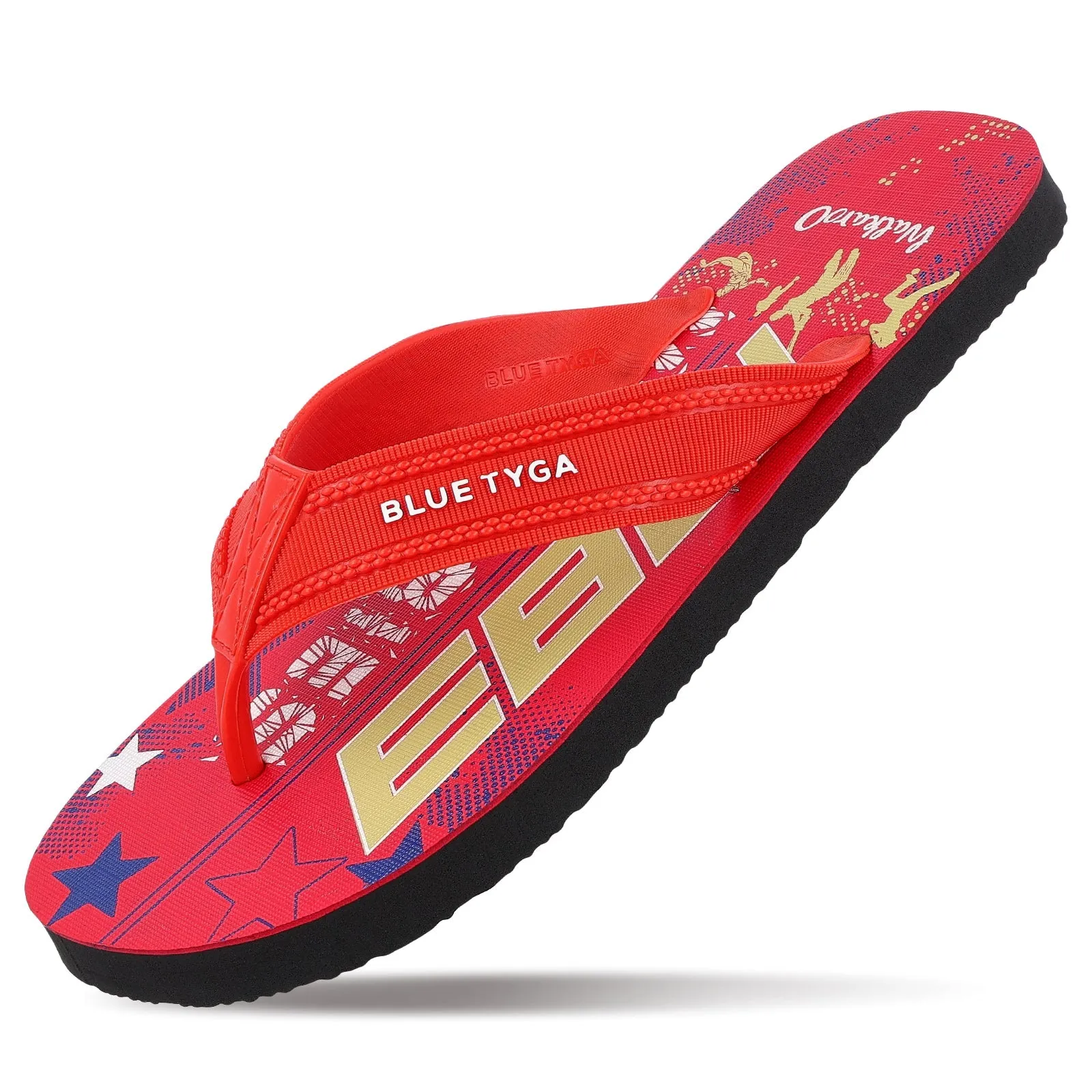 Blue Tyga Gents Flip Flop Thong  - HG167 Red Black