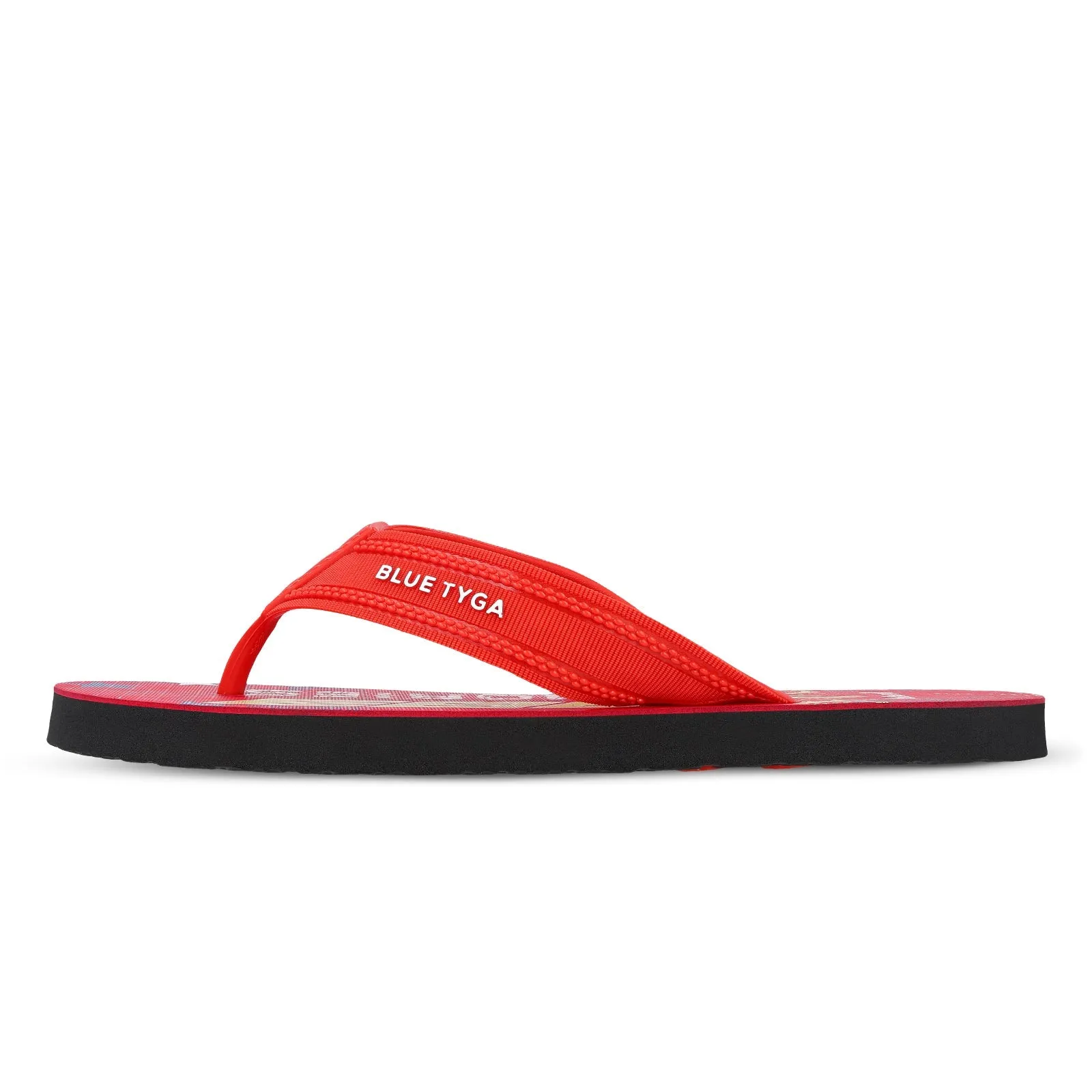 Blue Tyga Gents Flip Flop Thong  - HG167 Red Black