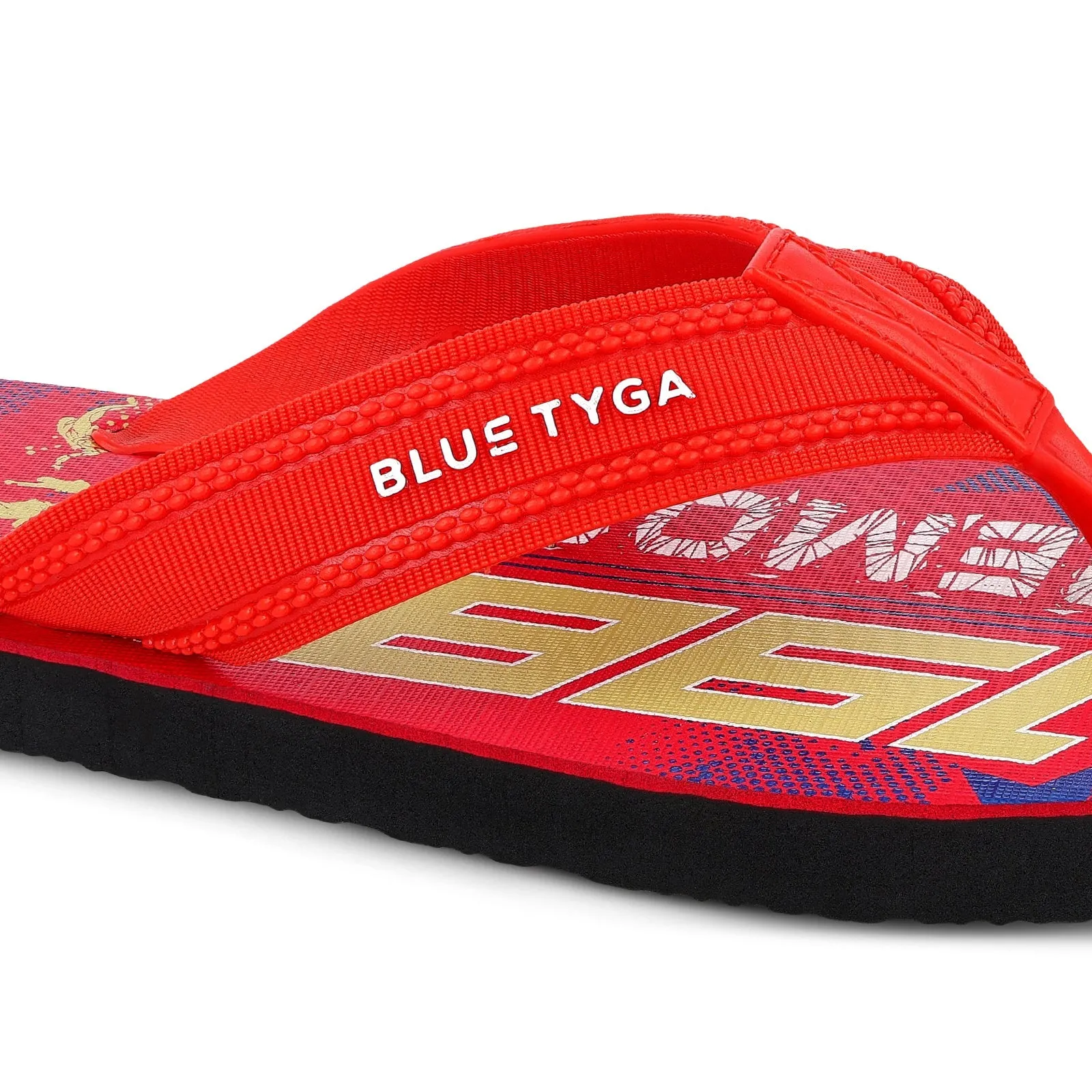 Blue Tyga Gents Flip Flop Thong  - HG167 Red Black