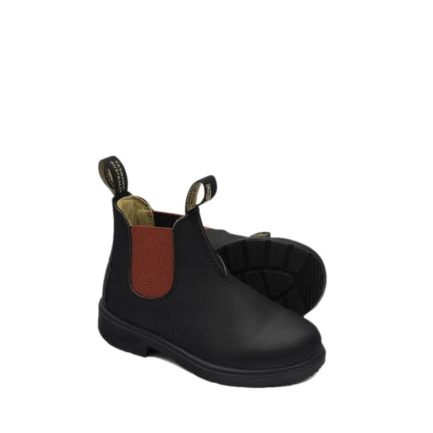 BLUNDSTONE BOOT 581 NERO ELASTICO ROSSO