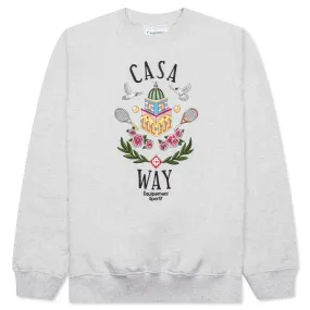 Casa Way Marle Loopback Crewneck - Grey