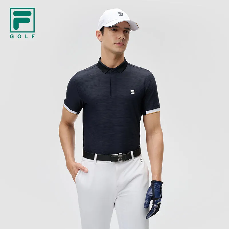 FILA CORE ATHLETICS GOLF Men Short Sleeve Polo (Navy / White)