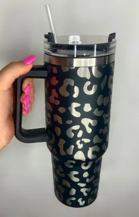 Handle It 40oz Tumbler - Leopard