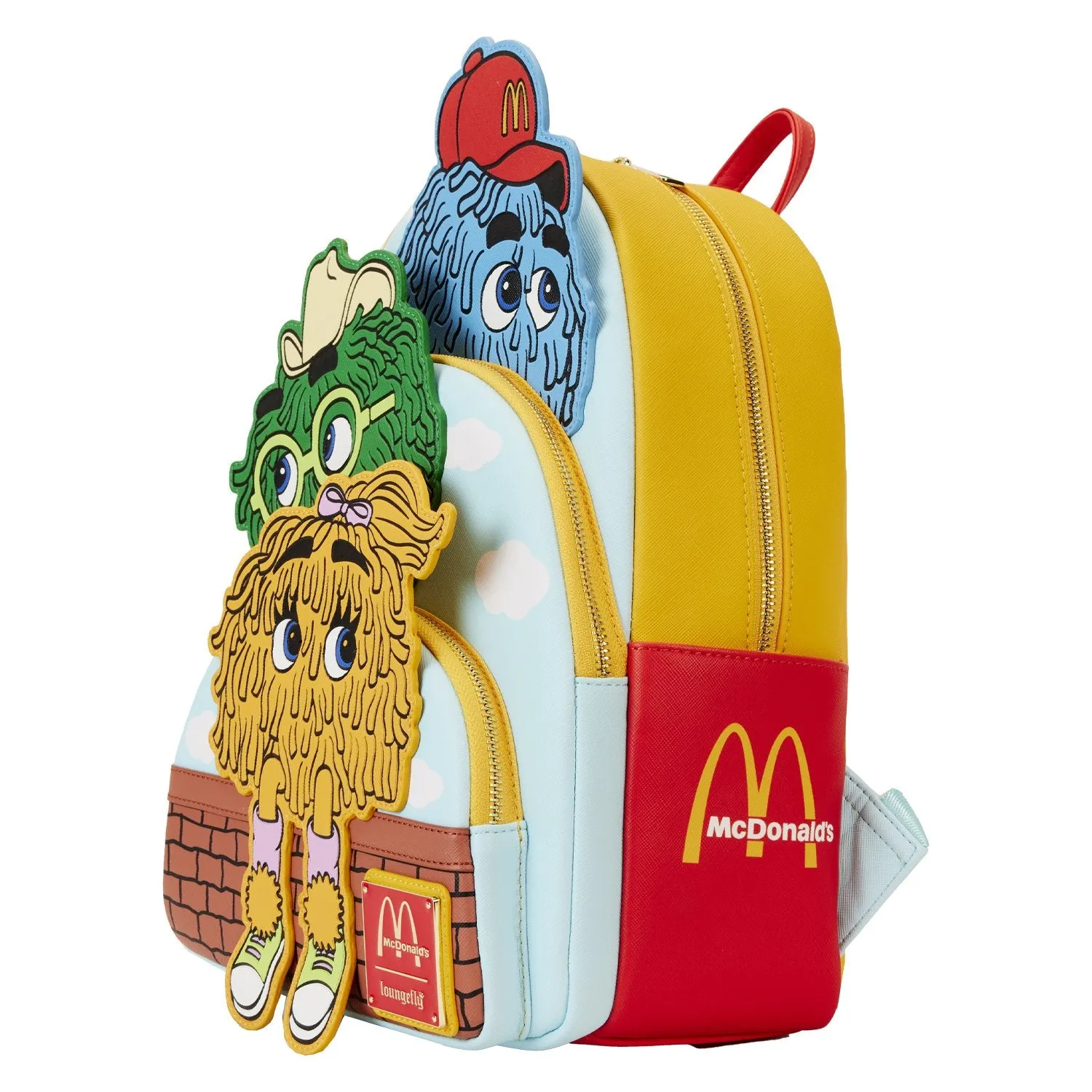 Loungefly McDonald's Triple Pocket Fry Guys Mini Backpack