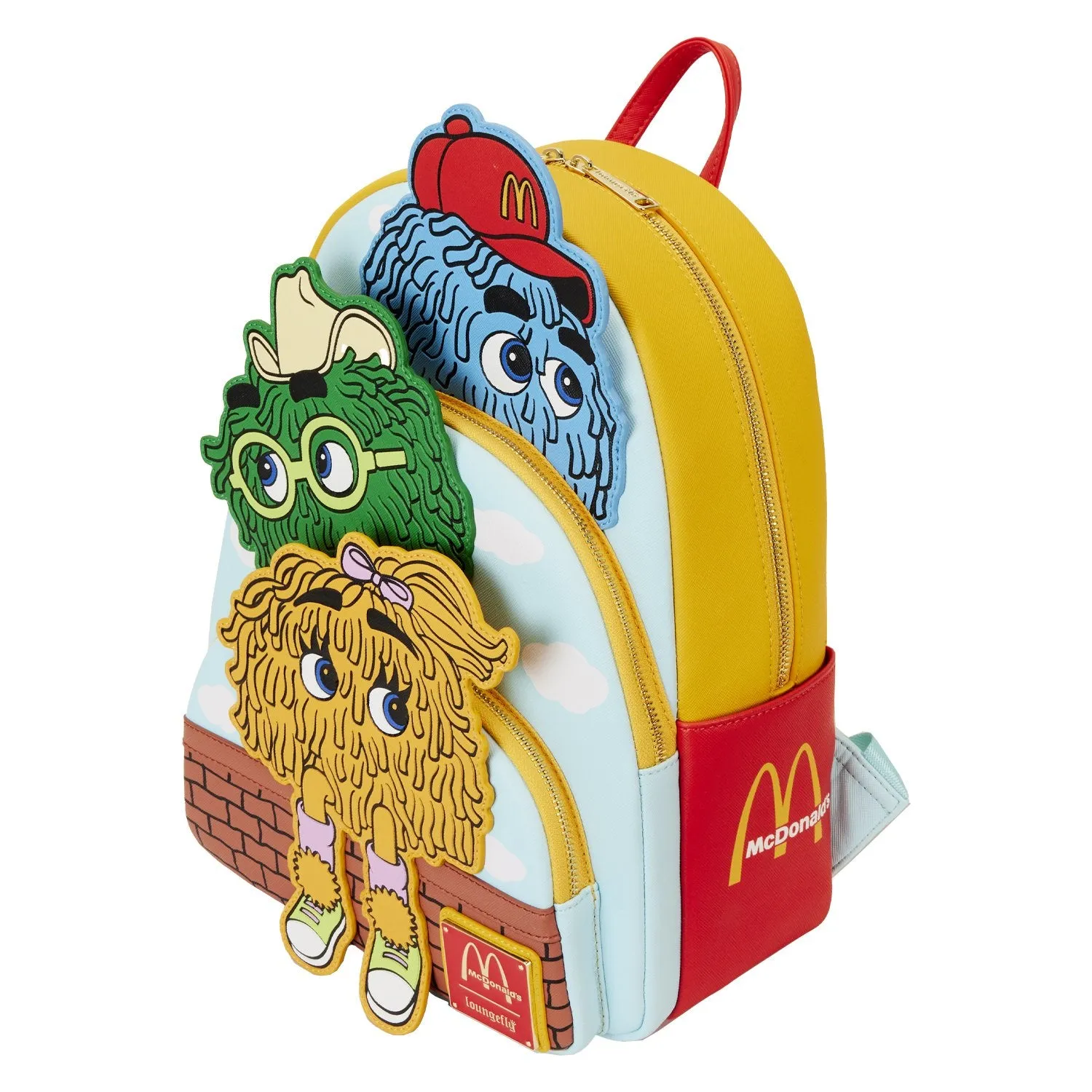 Loungefly McDonald's Triple Pocket Fry Guys Mini Backpack