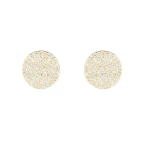 Melrose Pavé Disc Earrings