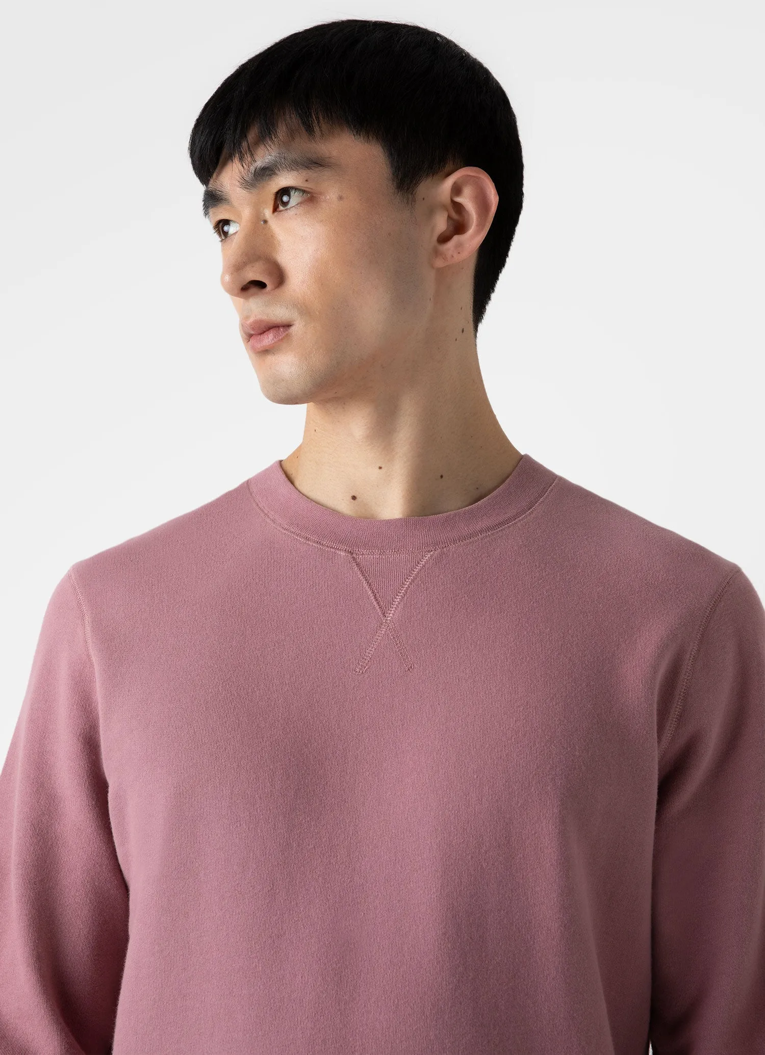 Men's Loopback Sweatshirt in Vintage Pink