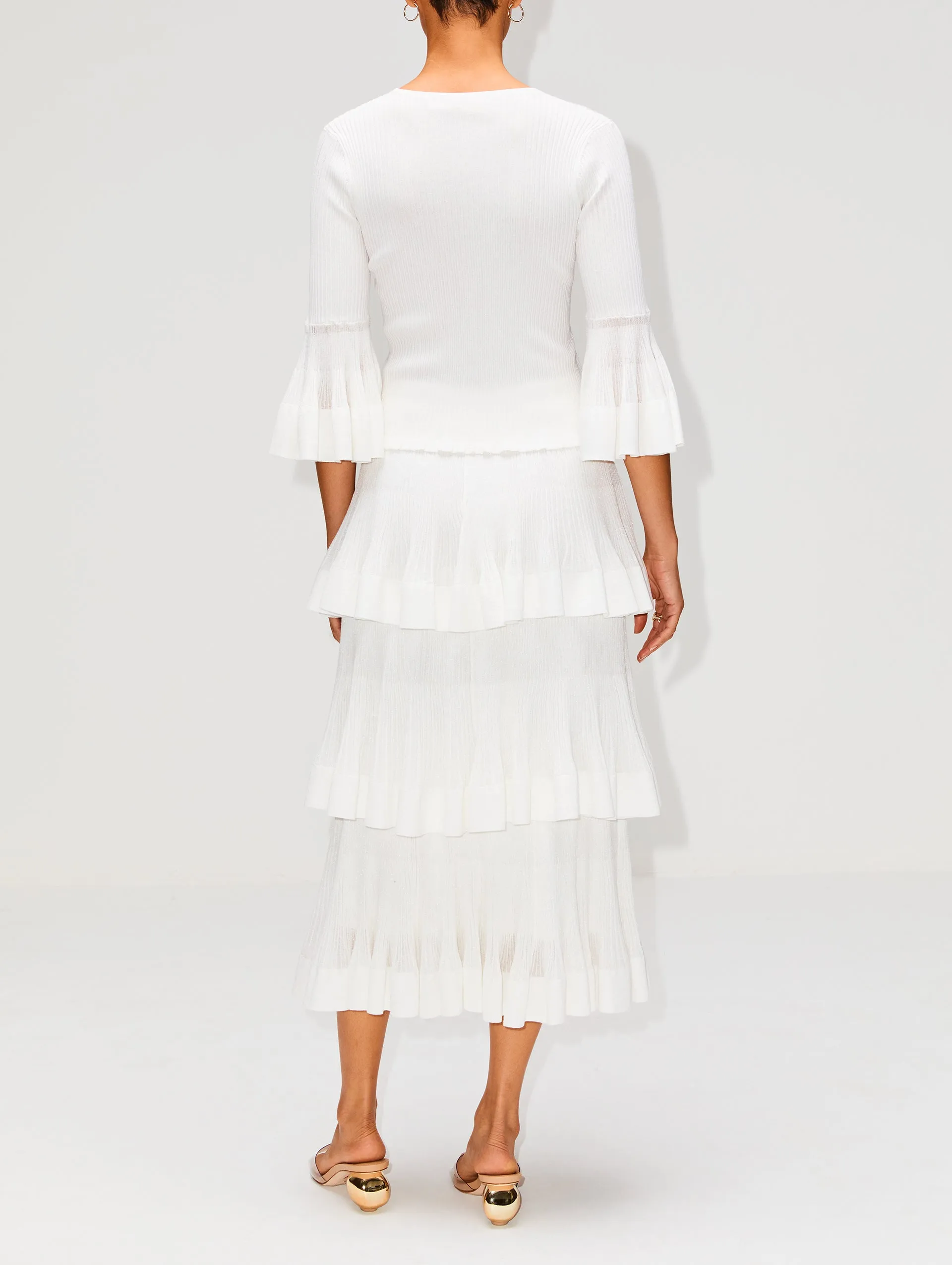 Natura Tiered Ruffle Skirt