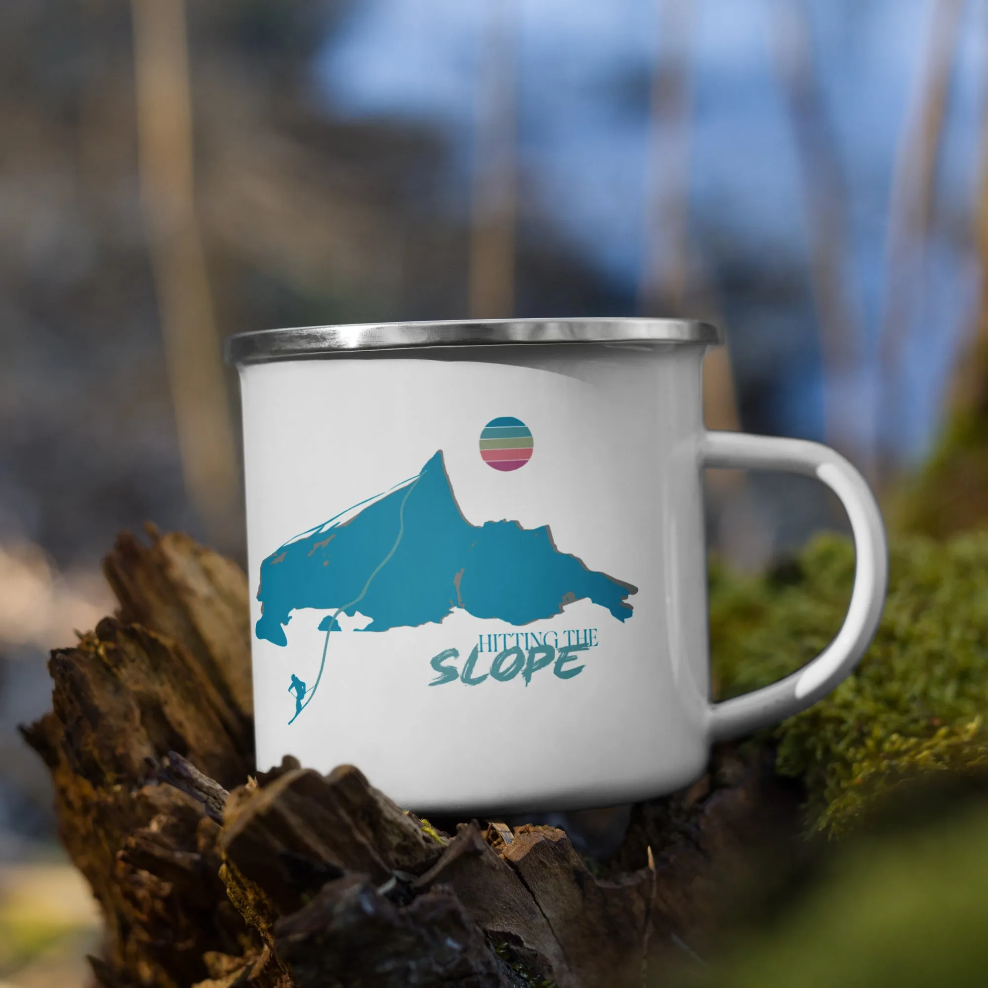 Skiing mug Hitting the slope retro ski-kopp