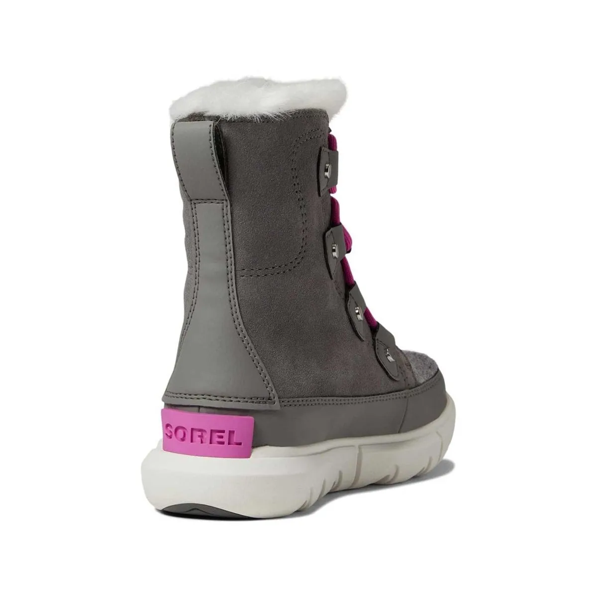 Sorel Girl's Explorer Quary/Lavendar Waterproof