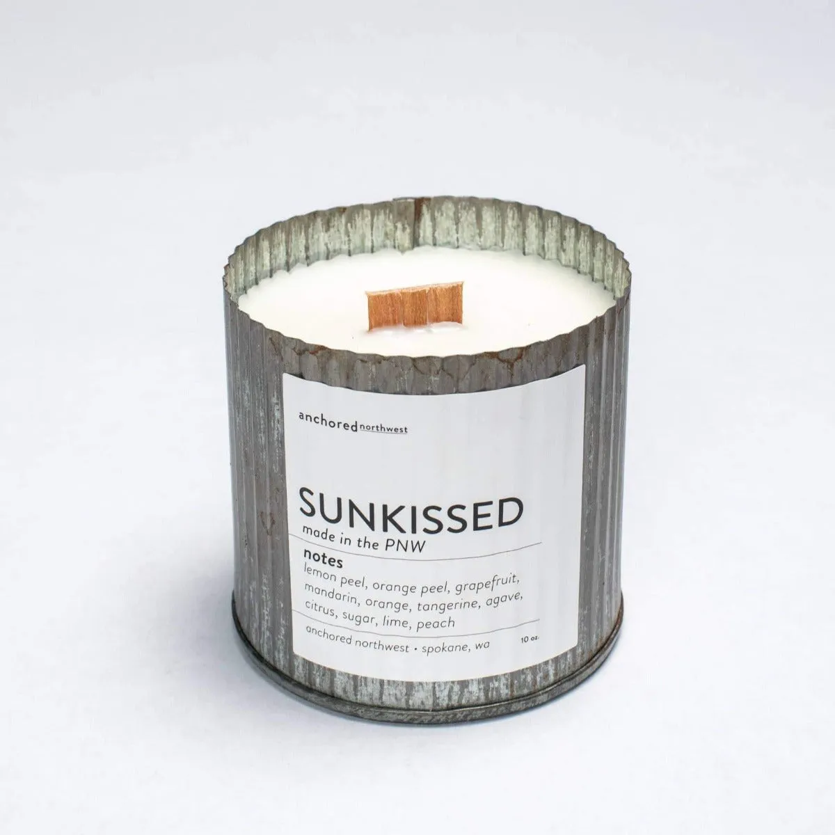 Sunkissed Wood Wick Rustic Vintage Candle