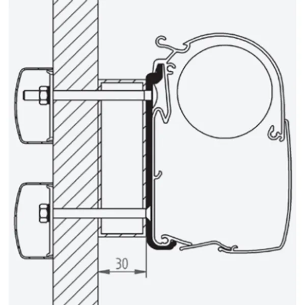 Thule Omnistor Eden | Allegro Trigano Awning Adapter 308764