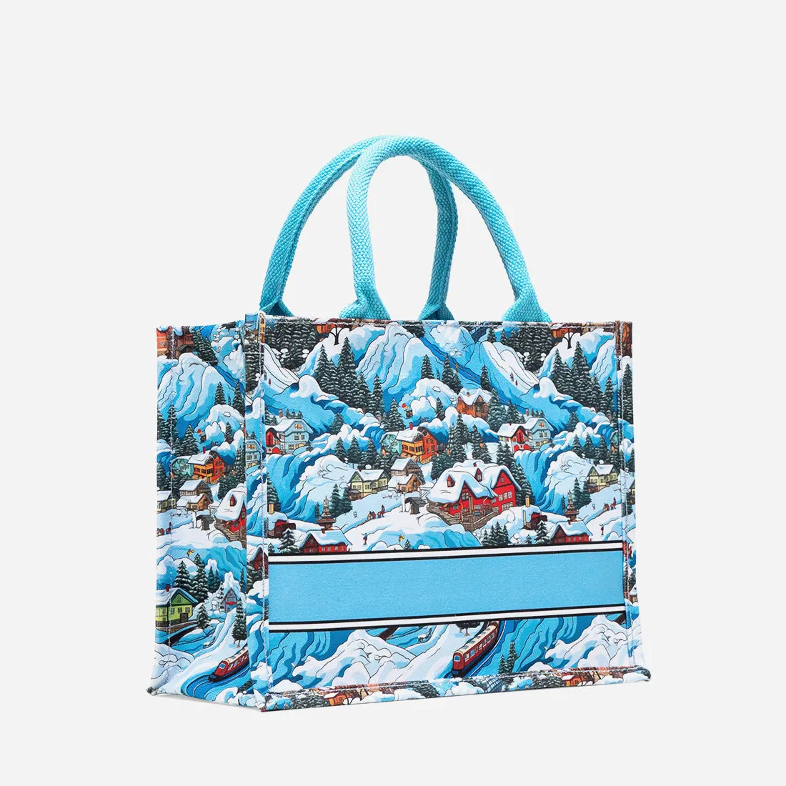 Winter Wonderland Mini Canvas Tote