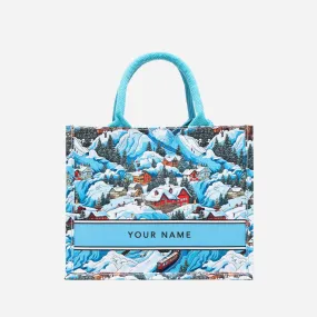 Winter Wonderland Mini Canvas Tote